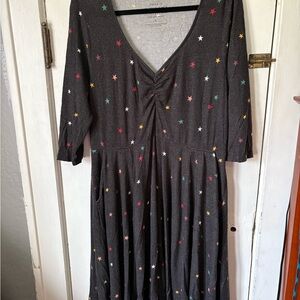 VGUC Torrid Super Soft Plush Dress with Star Print